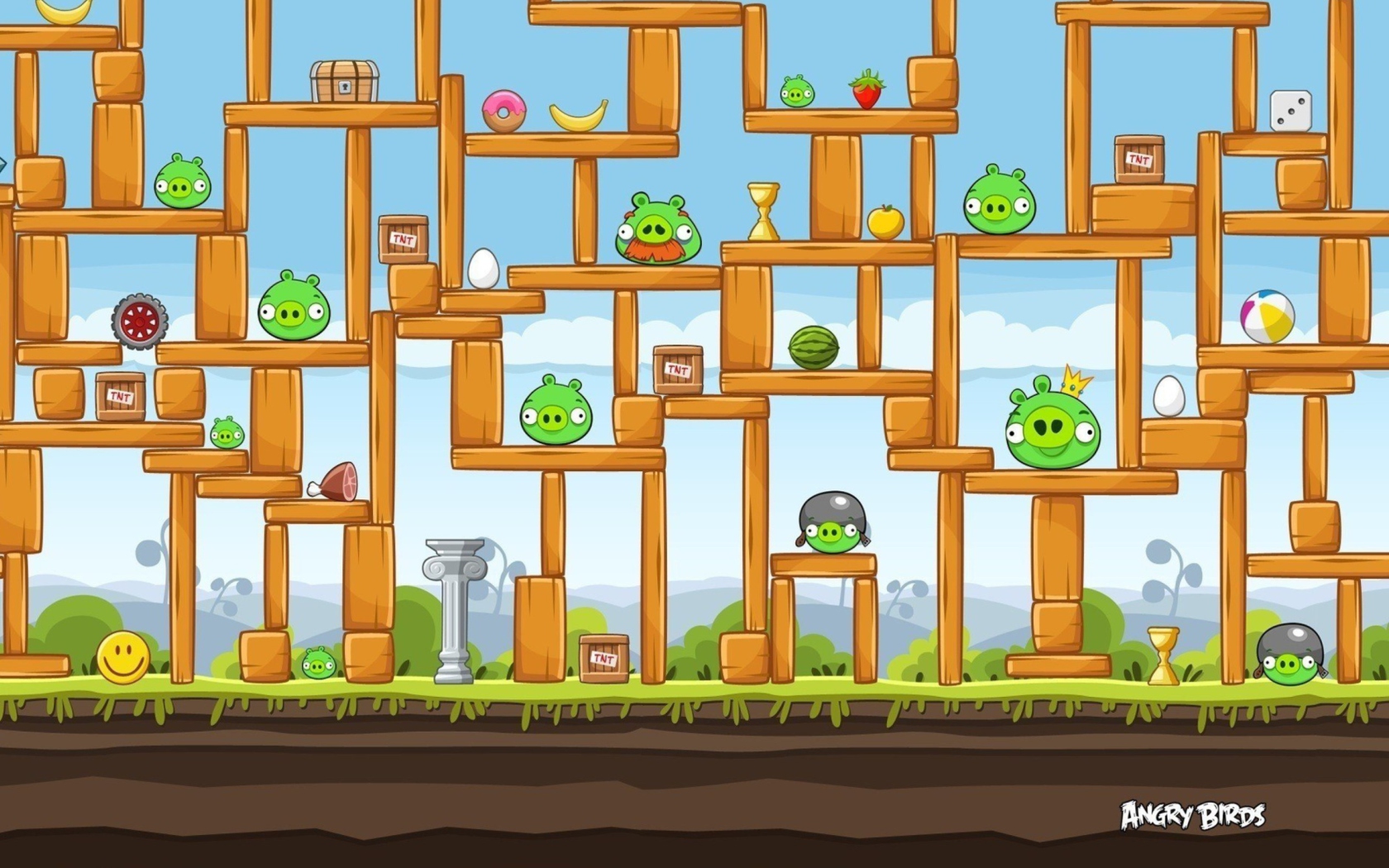 Das Angry Birds Wallpaper 1680x1050