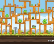 Das Angry Birds Wallpaper 176x144