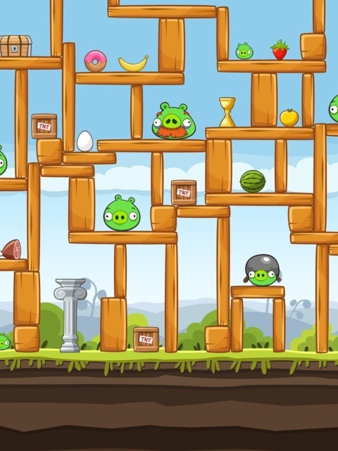 Das Angry Birds Wallpaper 480x640