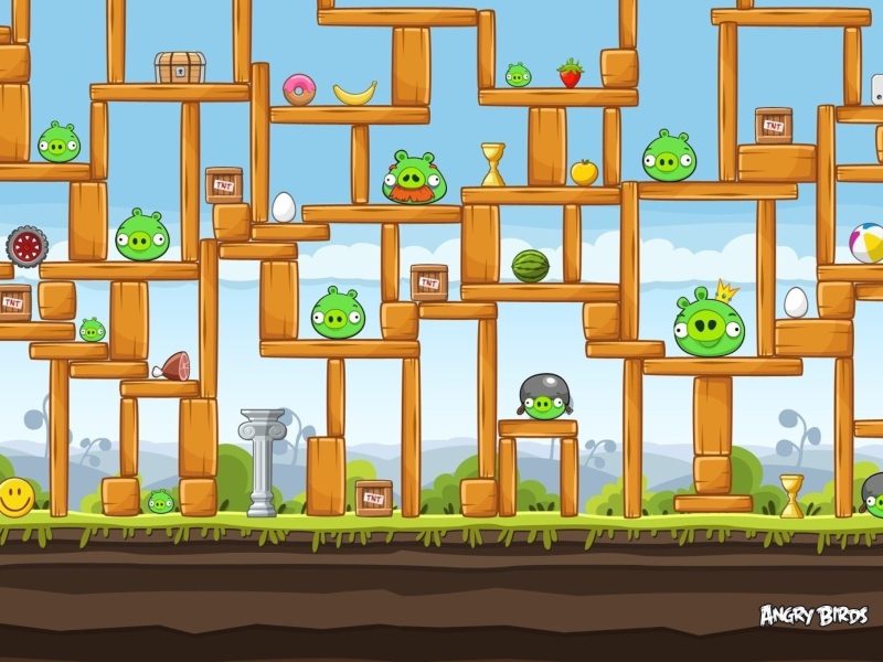 Das Angry Birds Wallpaper 800x600