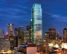 Dallas Skyline wallpaper 220x176