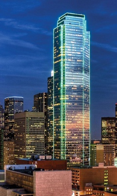 Das Dallas Skyline Wallpaper 240x400