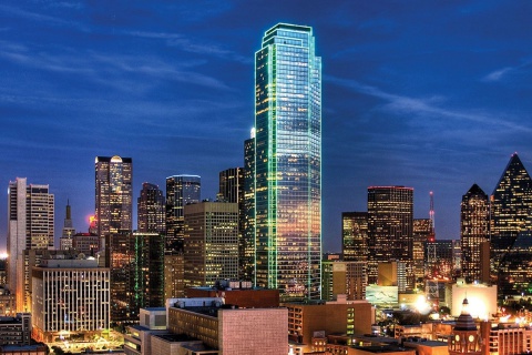 Dallas Skyline wallpaper 480x320