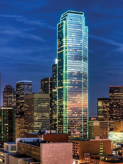 Sfondi Dallas Skyline 480x640