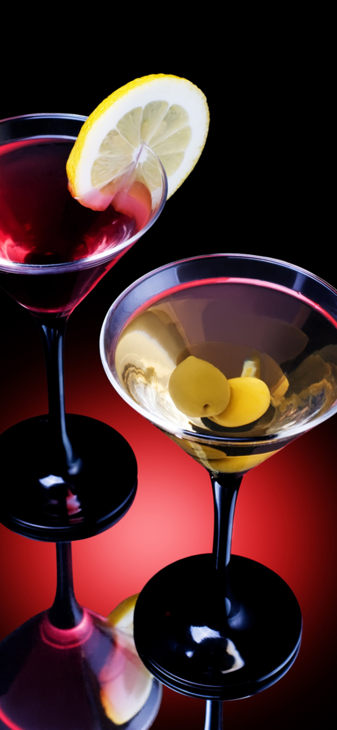 Обои Cocktail With Olives 1170x2532