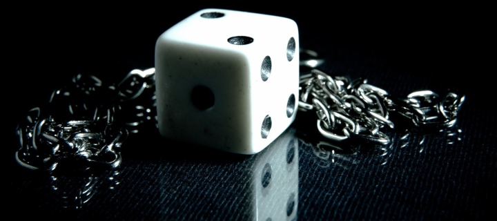 Dice And Metal Chain wallpaper 720x320