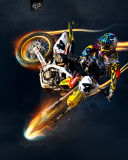 Fondo de pantalla Freestyle Motocross 128x160
