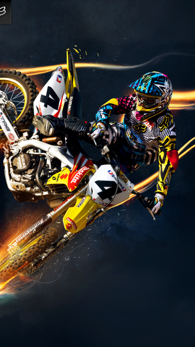 Fondo de pantalla Freestyle Motocross 640x1136