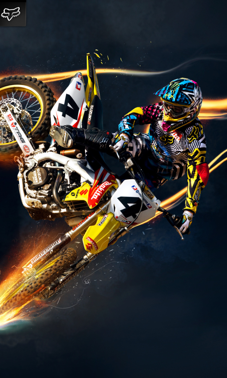 Fondo de pantalla Freestyle Motocross 768x1280