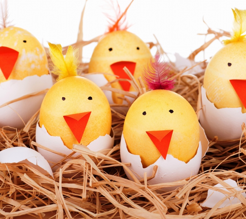 Smile Easter Eggs wallpaper 960x854