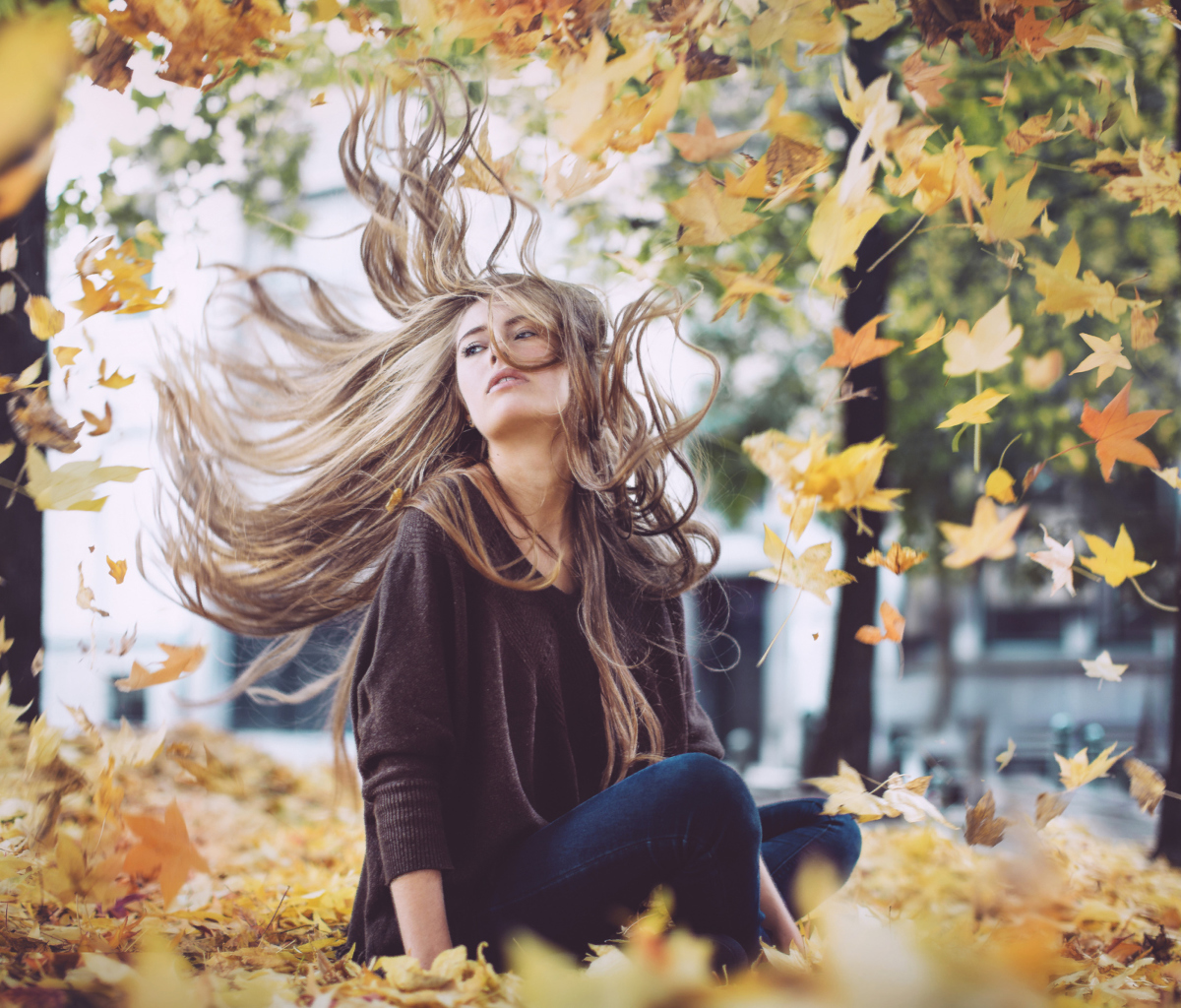 Fondo de pantalla Autumn Girl 1200x1024