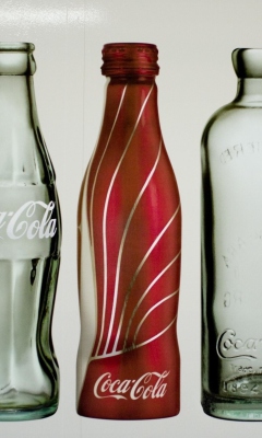 Das Old Coca Cola Bottles Wallpaper 240x400