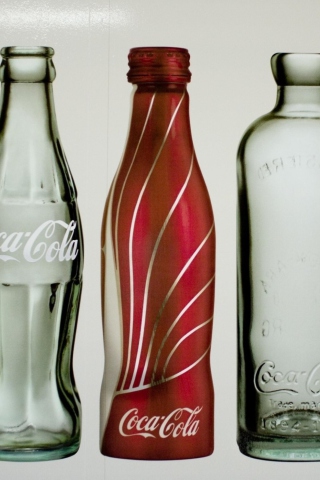 Old Coca Cola Bottles wallpaper 320x480