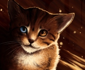 Fondo de pantalla Drawn Cat 176x144