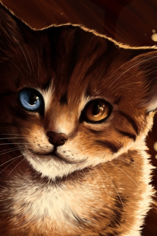 Screenshot №1 pro téma Drawn Cat 320x480