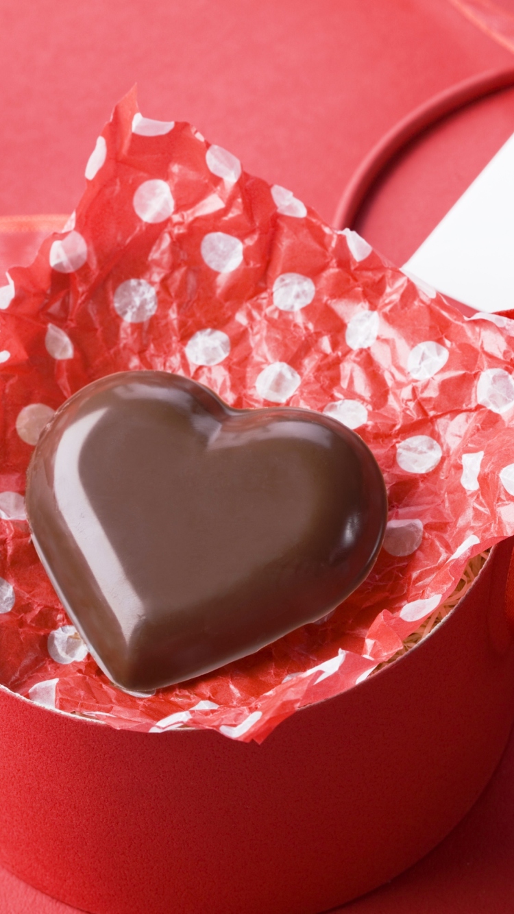 Sfondi Chocolate Heart 750x1334