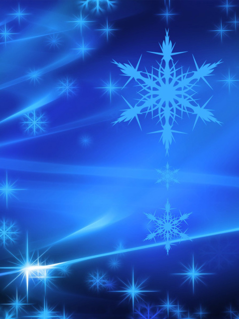 Snowflakes wallpaper 480x640