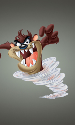 Das Looney Tunes Tasmanian Devil Wallpaper 240x400