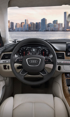 Das Audi A8 Interior Wallpaper 240x400