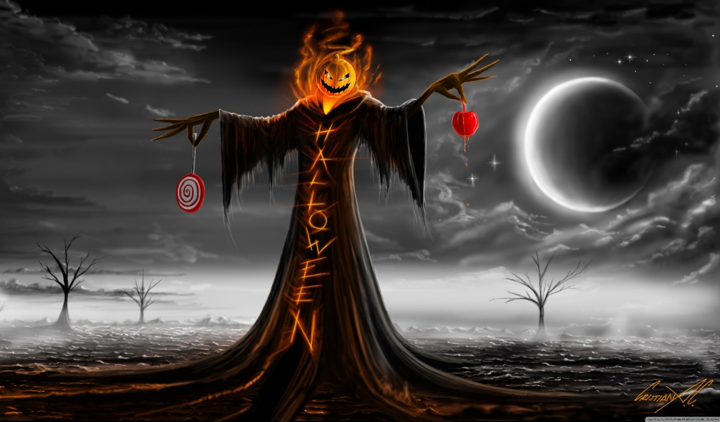 Das Halloween Wallpaper 1024x600