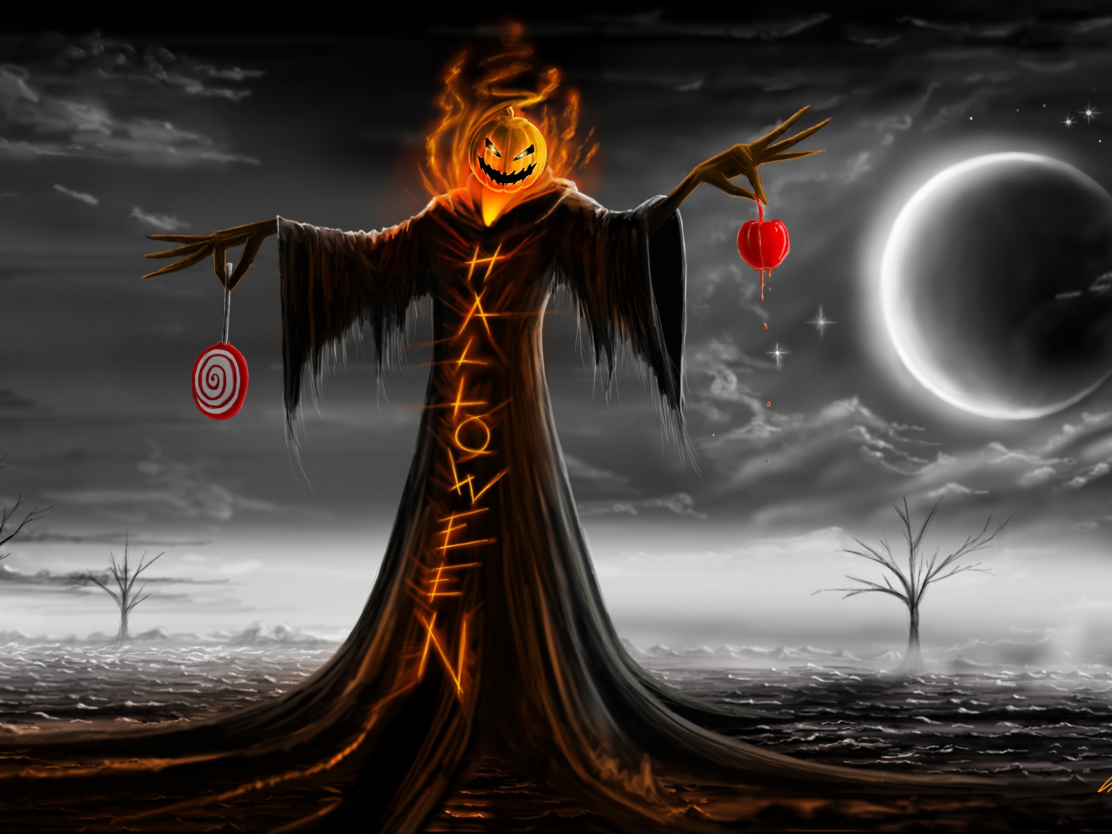 Das Halloween Wallpaper 1600x1200