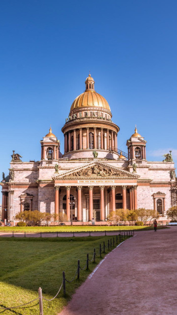 Sfondi Wallpaper St Isaacs Cathedral, St Petersburg, Russia 360x640