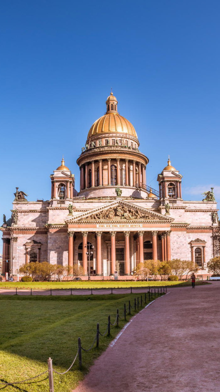Обои Wallpaper St Isaacs Cathedral, St Petersburg, Russia 750x1334