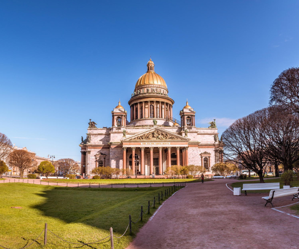 Das Wallpaper St Isaacs Cathedral, St Petersburg, Russia Wallpaper 960x800