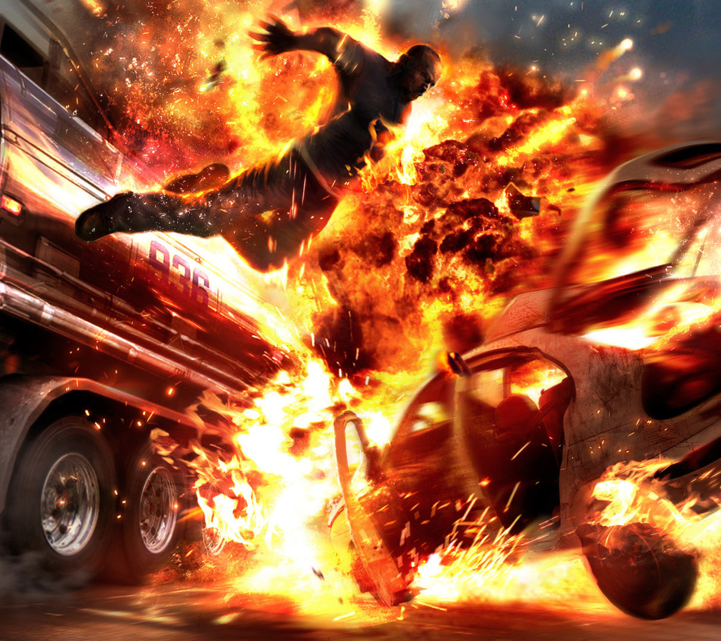 Screenshot №1 pro téma Car Crash Explosion 1440x1280
