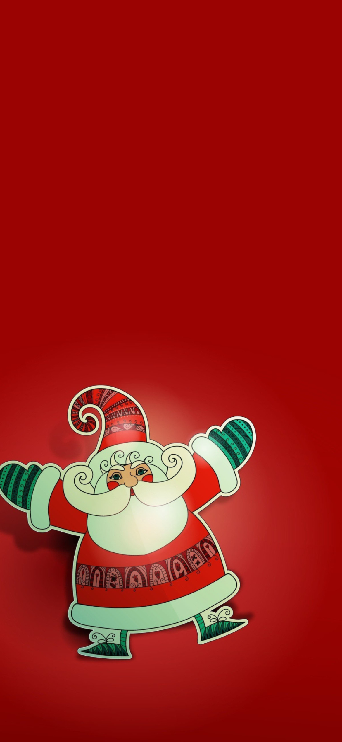 Das Dancing Santa Wallpaper 1170x2532