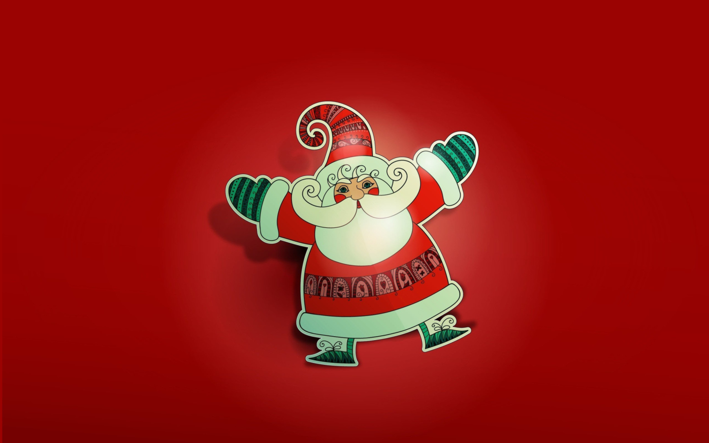 Обои Dancing Santa 1440x900