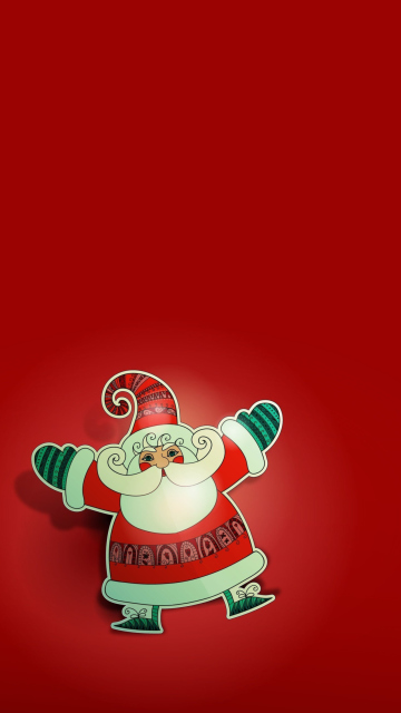 Dancing Santa wallpaper 360x640