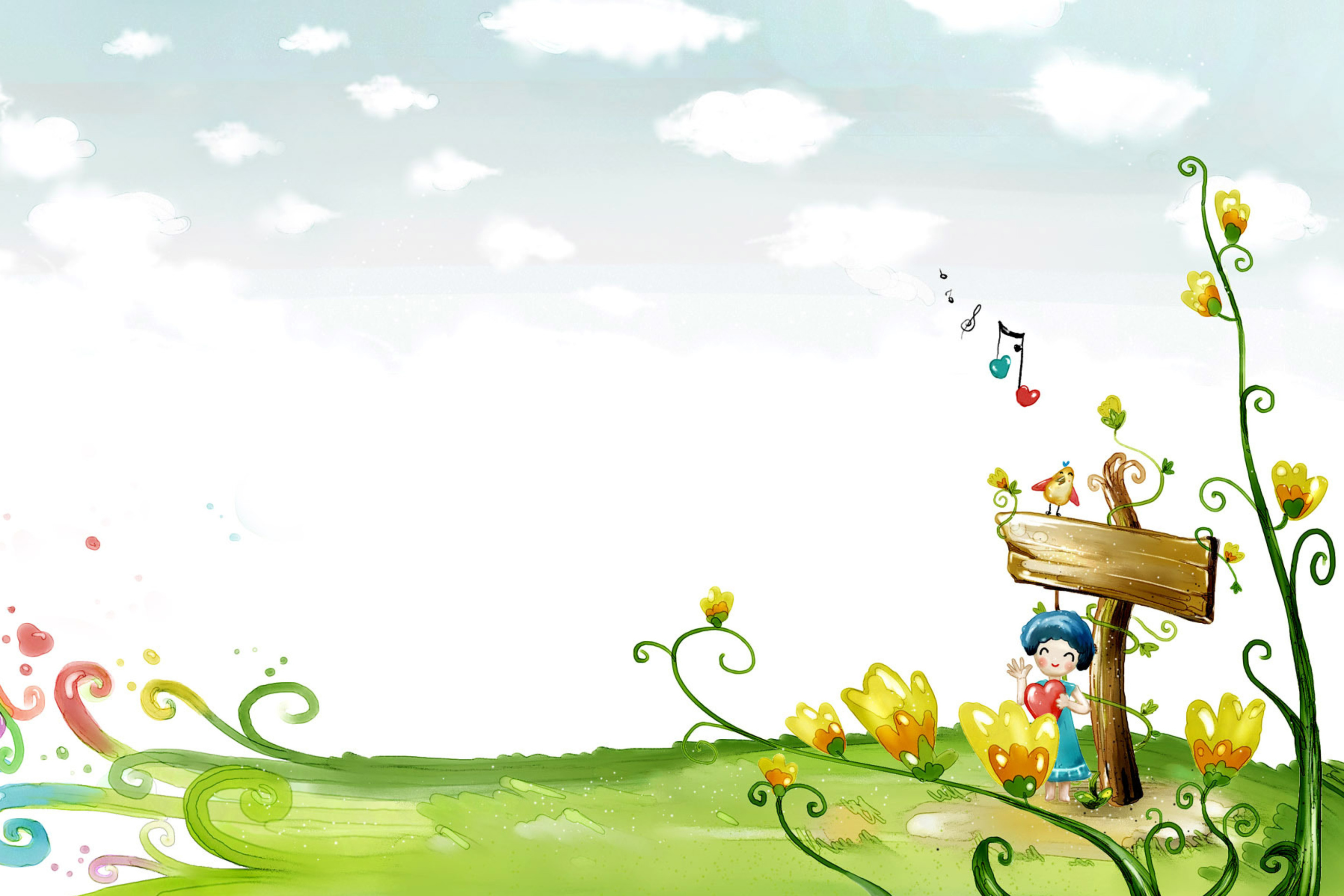 Обои Fairyland Illustration 2880x1920