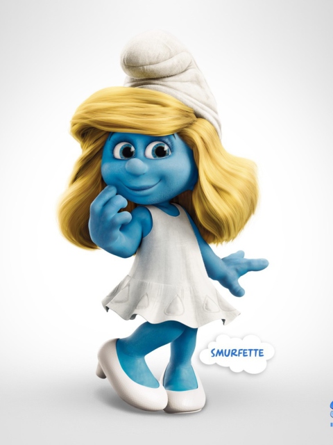 Fondo de pantalla Smurfette 480x640