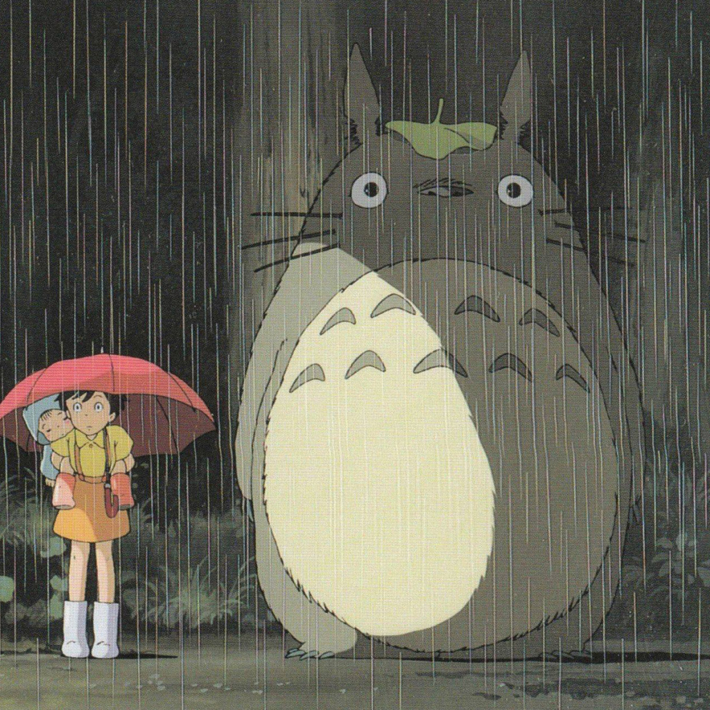 My Neighbor Totoro Japanese animated fantasy film wallpaper 1024x1024