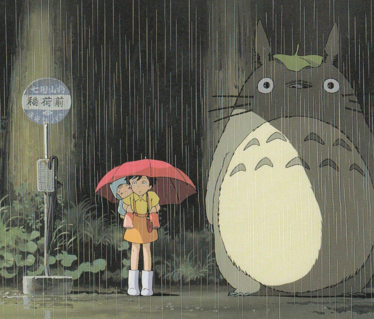 My Neighbor Totoro Japanese animated fantasy film wallpaper 1200x1024