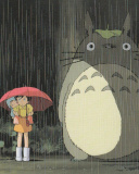 My Neighbor Totoro Japanese animated fantasy film wallpaper 128x160