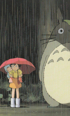 Das My Neighbor Totoro Japanese animated fantasy film Wallpaper 240x400