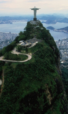 Das View From Corcovado Wallpaper 240x400