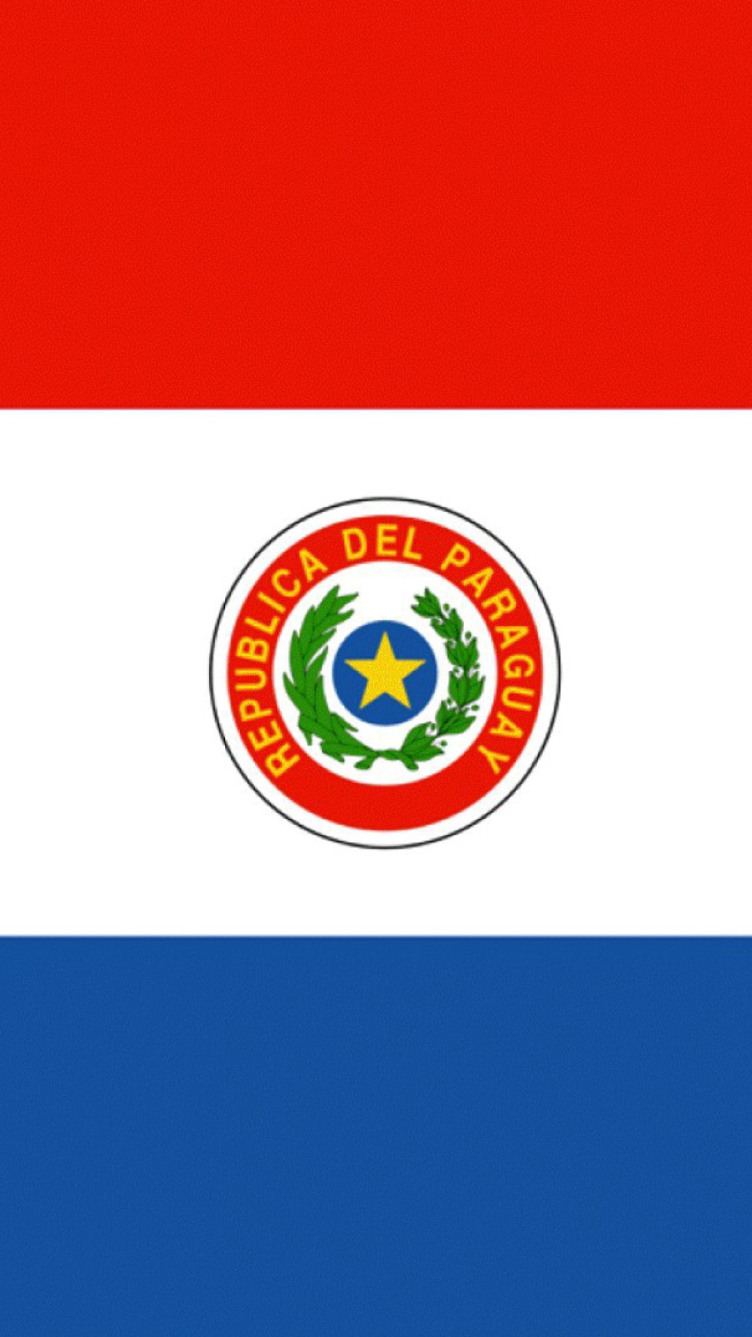 Paraguay Flag wallpaper 1080x1920