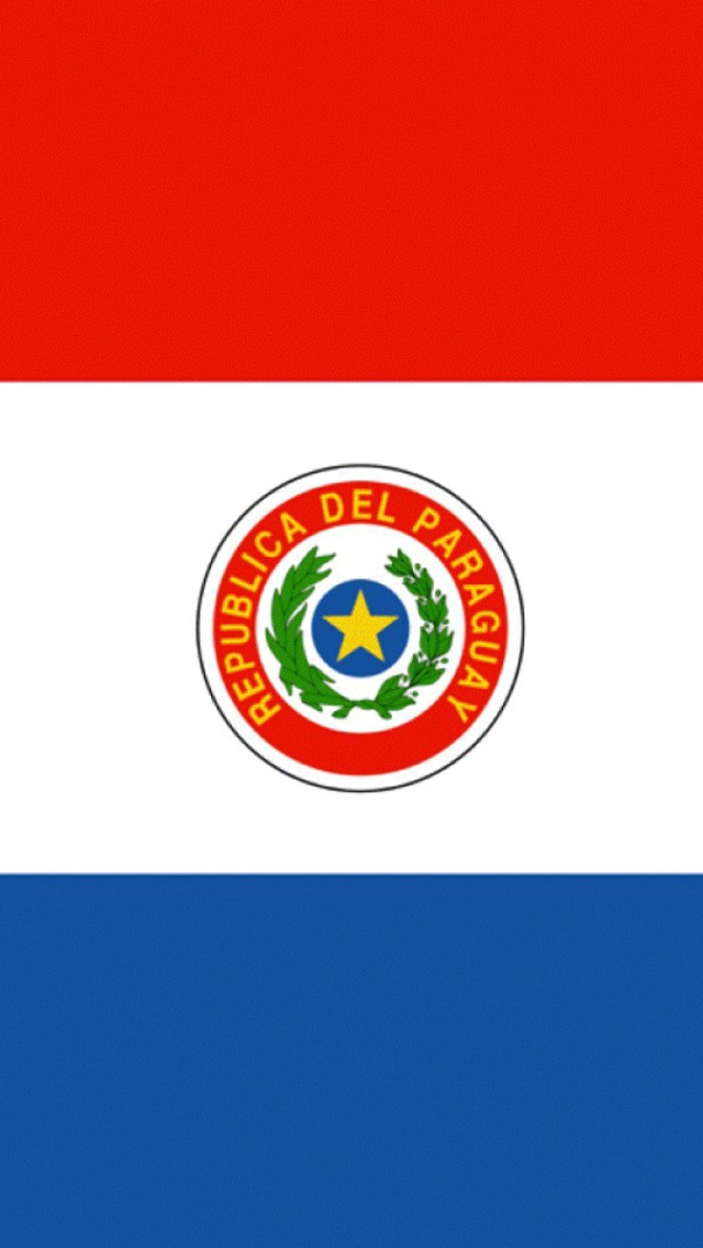 Fondo de pantalla Paraguay Flag 640x1136