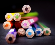 Bright Colorful Pencils screenshot #1 176x144