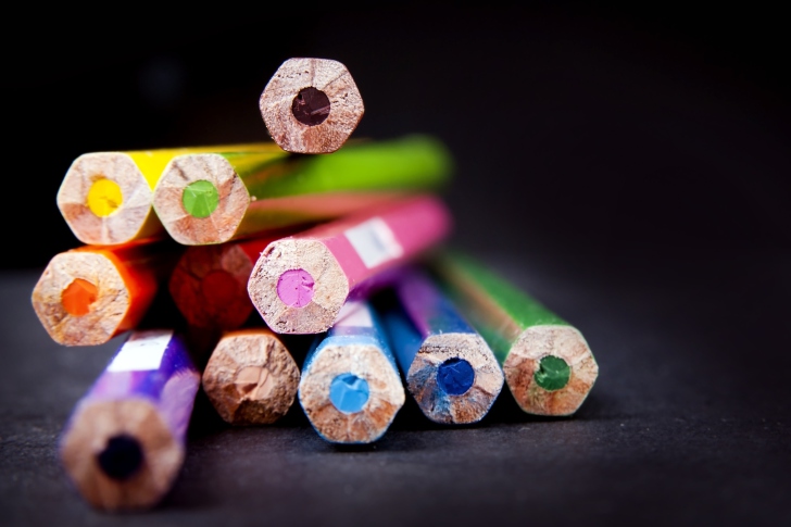 Bright Colorful Pencils wallpaper