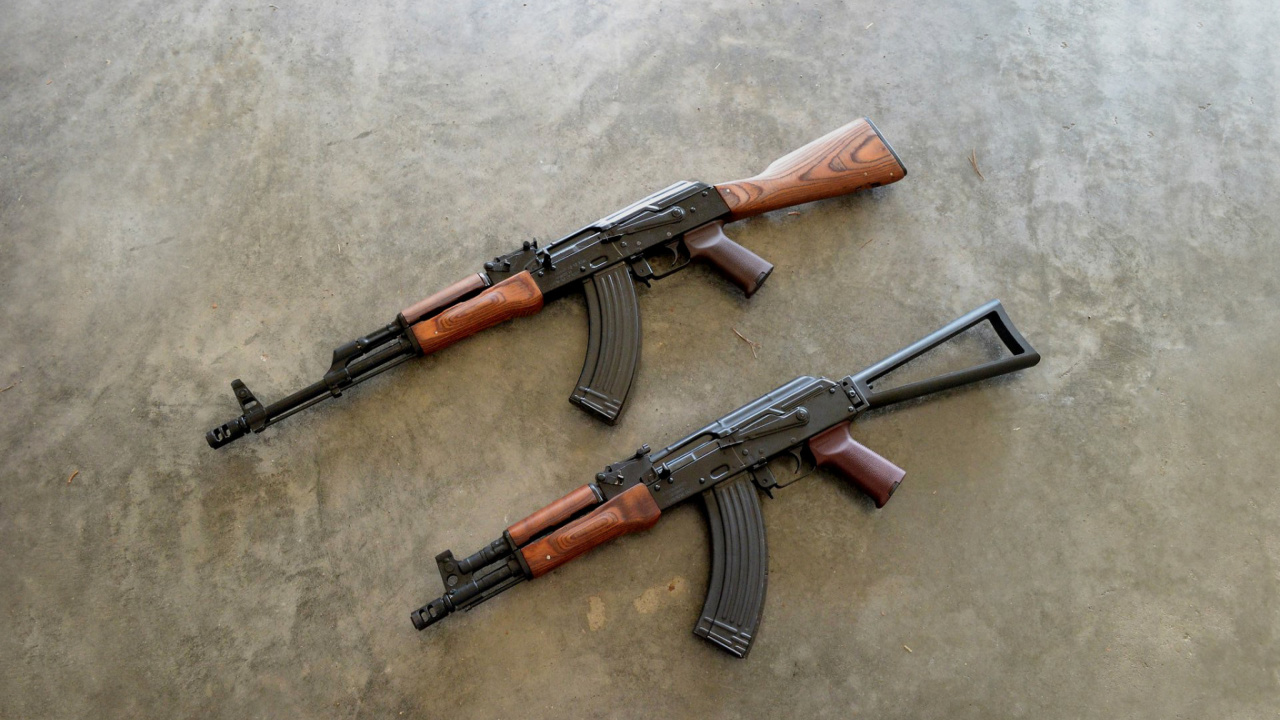 Обои AK 74 Kalashnikov Assault Rifle 1280x720