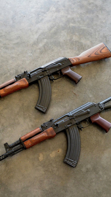 AK 74 Kalashnikov Assault Rifle wallpaper 360x640