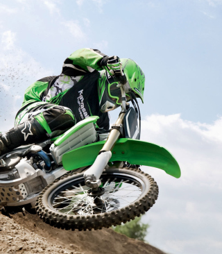 Kawasaki Motocross - Obrázkek zdarma pro 240x400