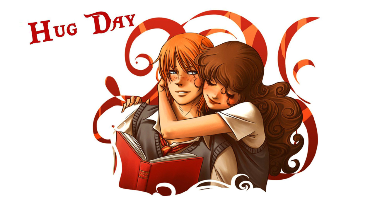 Das National Hugging Day Wallpaper 1280x720