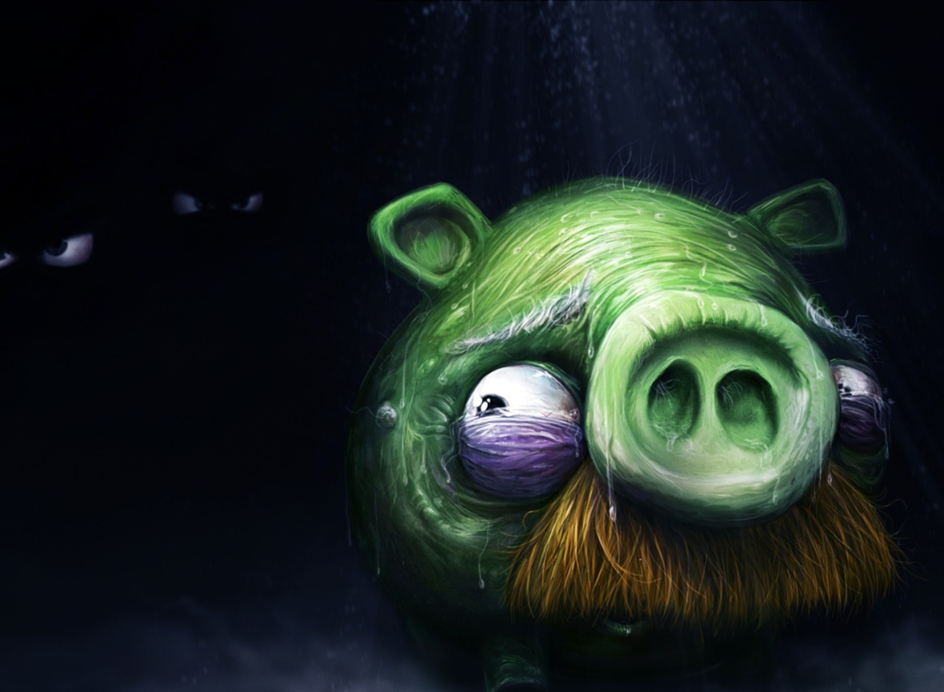 Angry Birds Alone Pig wallpaper 1920x1408