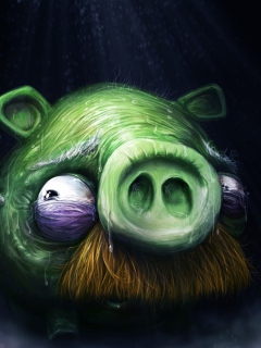 Angry Birds Alone Pig screenshot #1 240x320