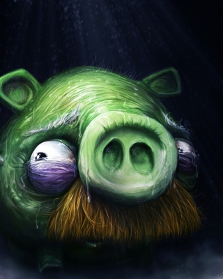 Kostenloses Angry Birds Alone Pig Wallpaper für iPhone 4S